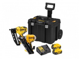 DEWALT DCK264P2T XR Nailer Twin Pack 18V 2 x 5.0Ah Batts, Charger & TSTAK Rolling Case £699.95